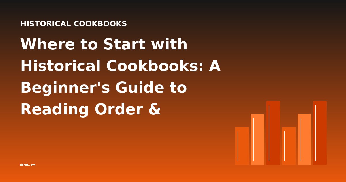 Where to Start with Historical Cookbooks: A Beginner's Guide to Reading Order & Difficulty
