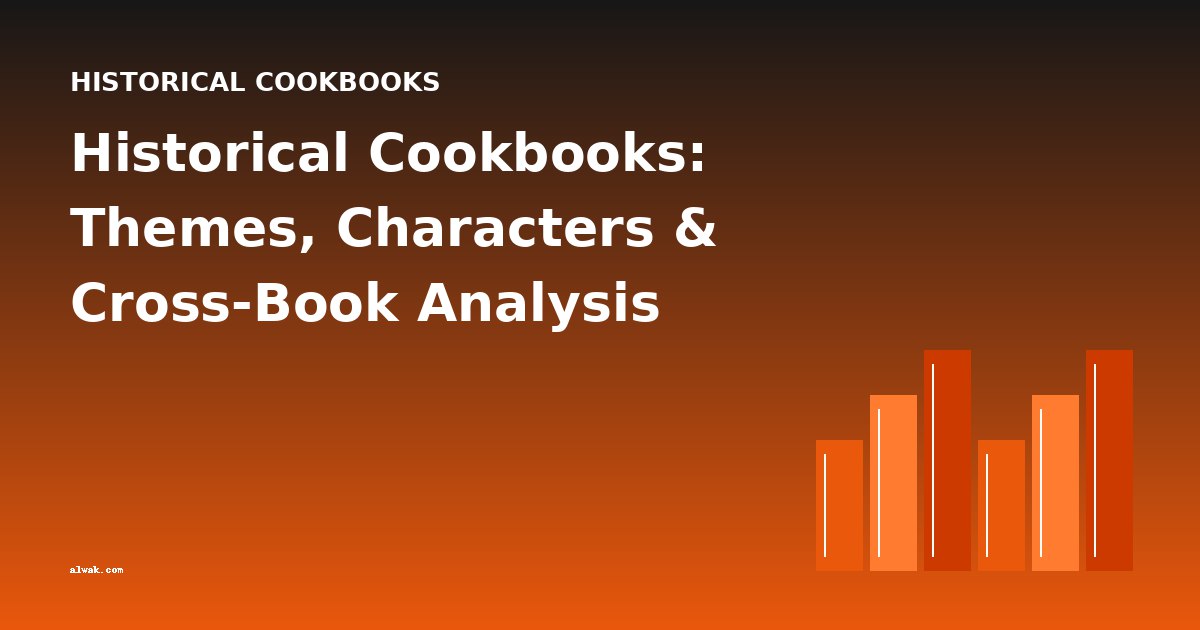 Historical Cookbooks: Themes, Characters & Cross-Book Analysis