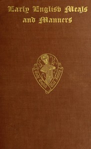 Cover of Early English Meals and Manners — A Reader’s Guide