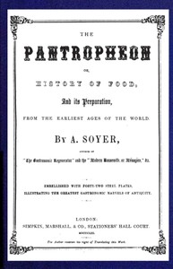 Cover of The Pantropheon; Or, History of Food, Its Preparation, from the Earliest Ages of the World — Background and Themes