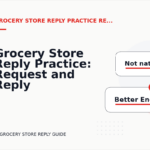 Grocery Store Reply Practice: Request and Reply Examples