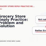 Grocery Store Reply Practice: Problem and Solution Replies