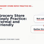 Grocery Store Reply Practice: Formal and Friendly Versions