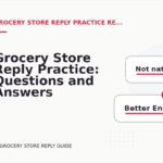 Grocery Store Reply Practice: Questions and Answers